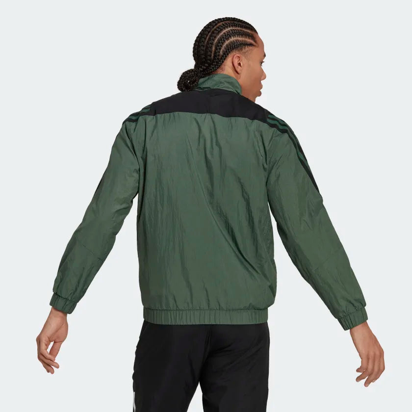 FUTURE ICONS 3-STRIPES WOVEN 14 ZIP SWEATER